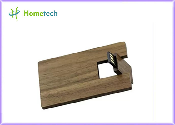 Walnut Wooden Card USB 2.0 Flash Drive Memory Stick
