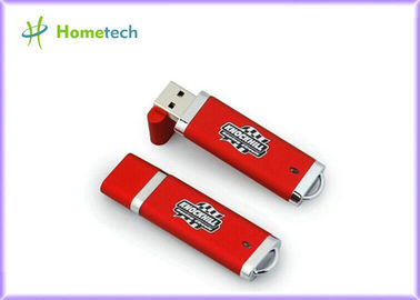 Durable Rectangle Plastic USB Flash Drive Red with Windows 98