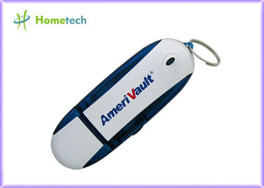 Durable Dark Blue Plastic USB Flash Drive , USB Flash Memory Stick