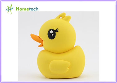 Rubber Ducky Yellow Portable Lipstick Power Bank , 2600mAh External Battery Charger